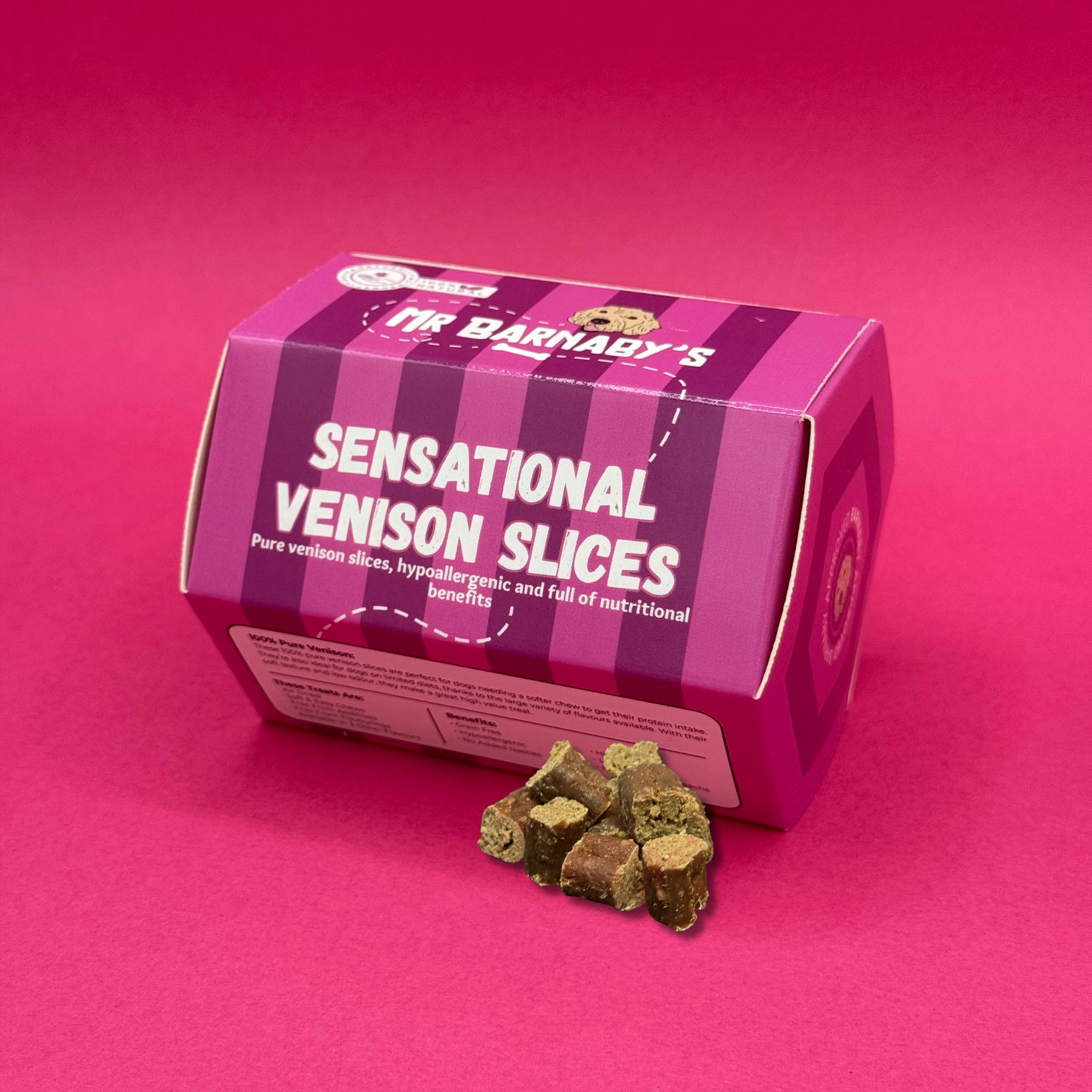 Sensational Venison Slices Dog Treats (125g)