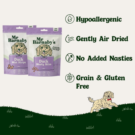 Natural Duck Dog Treats Bundle – Air-Dried Variety Pack