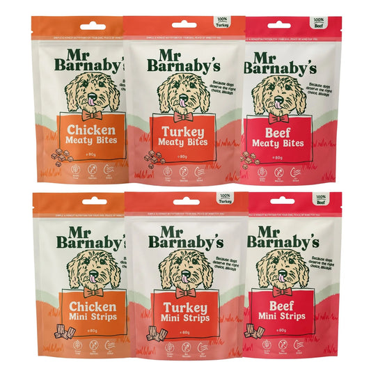 Natural Mixed Meat Dog Treats – Air-Dried Bites & Mini Strips