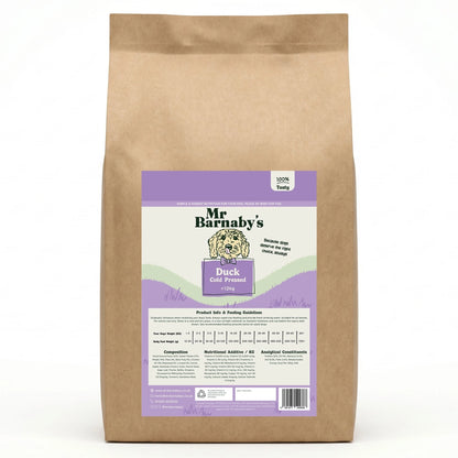 Cold Pressed Duck Dog Food – Natural Grain Free Recipe 3kg, 5kg, 10kg, 12kg