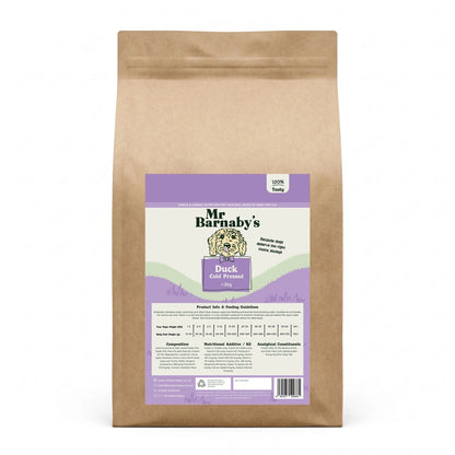 Cold Pressed Duck Dog Food – Natural Grain Free Recipe 3kg, 5kg, 10kg, 12kg