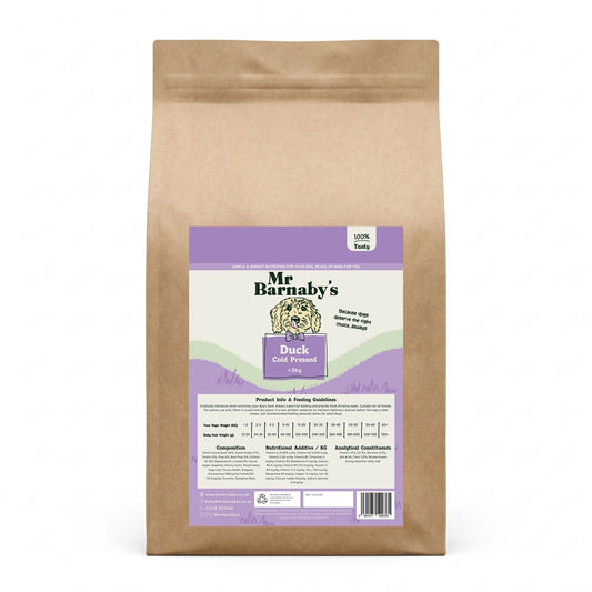 Cold Pressed Duck Dog Food – Natural Grain Free Recipe 3kg, 5kg, 10kg, 12kg