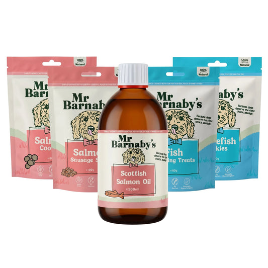 Dog Treats for Skin & Coat – Natural Fish Bundle with Salmon Oil