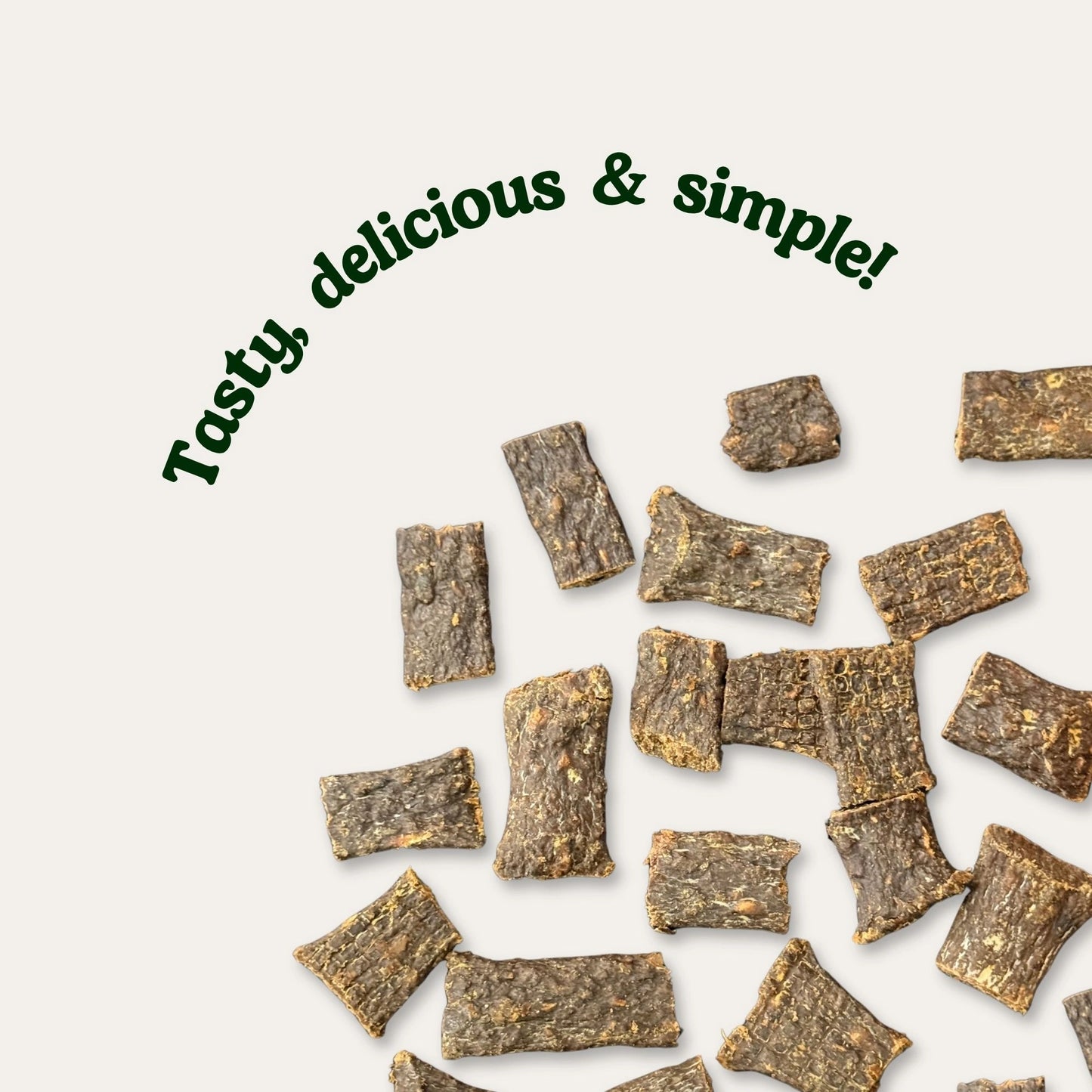 Natural Venison Dog Treats – Air-Dried Mini Strips 80g