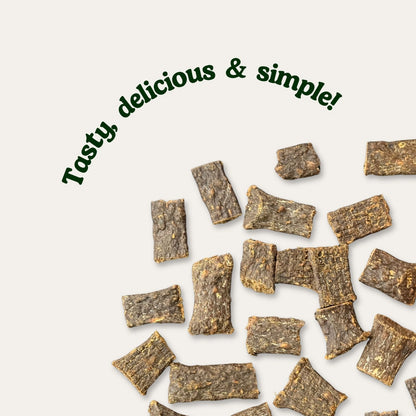 Natural Venison Dog Treats – Air-Dried Mini Strips 80g