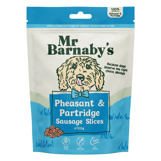 Natural Partridge & Pheasant Dog Treats – Air-Dried Slices 100g
