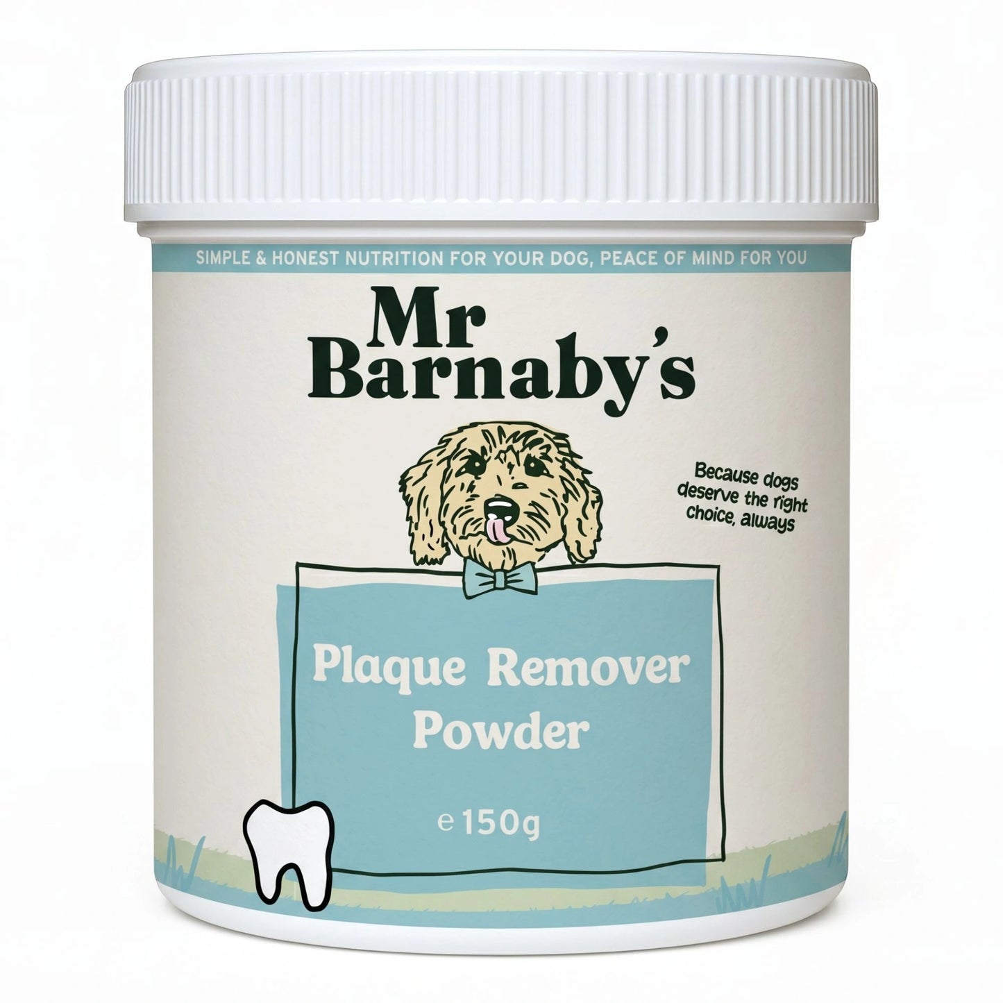 Natural Plaque Remover Powder for Dogs – Dental Care & Fresh Breath Supplement 150g