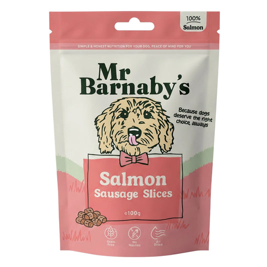 Natural Salmon Dog Treats – Air-Dried Slices 100g