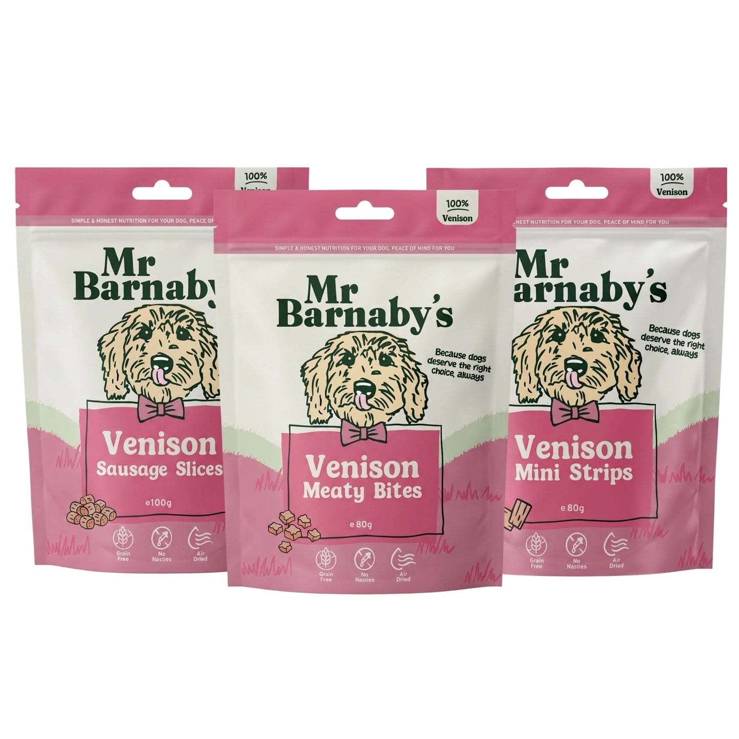 Natural Venison Dog Treats – Air-Dried Training Rewards