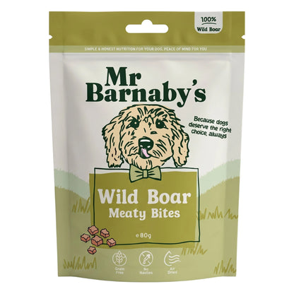 Natural Wild Boar Dog Treats – Air-Dried Training Bites 80g