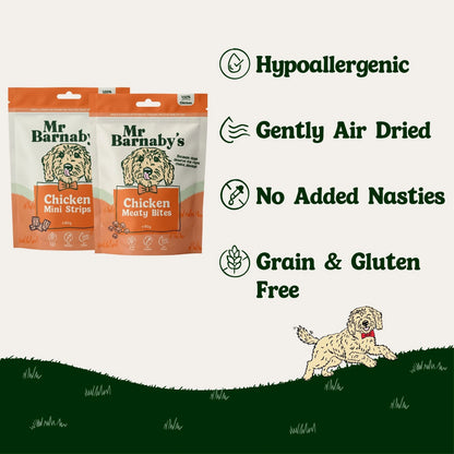 Natural Chicken Dog Treats Bundle – Air-Dried Variety Pack