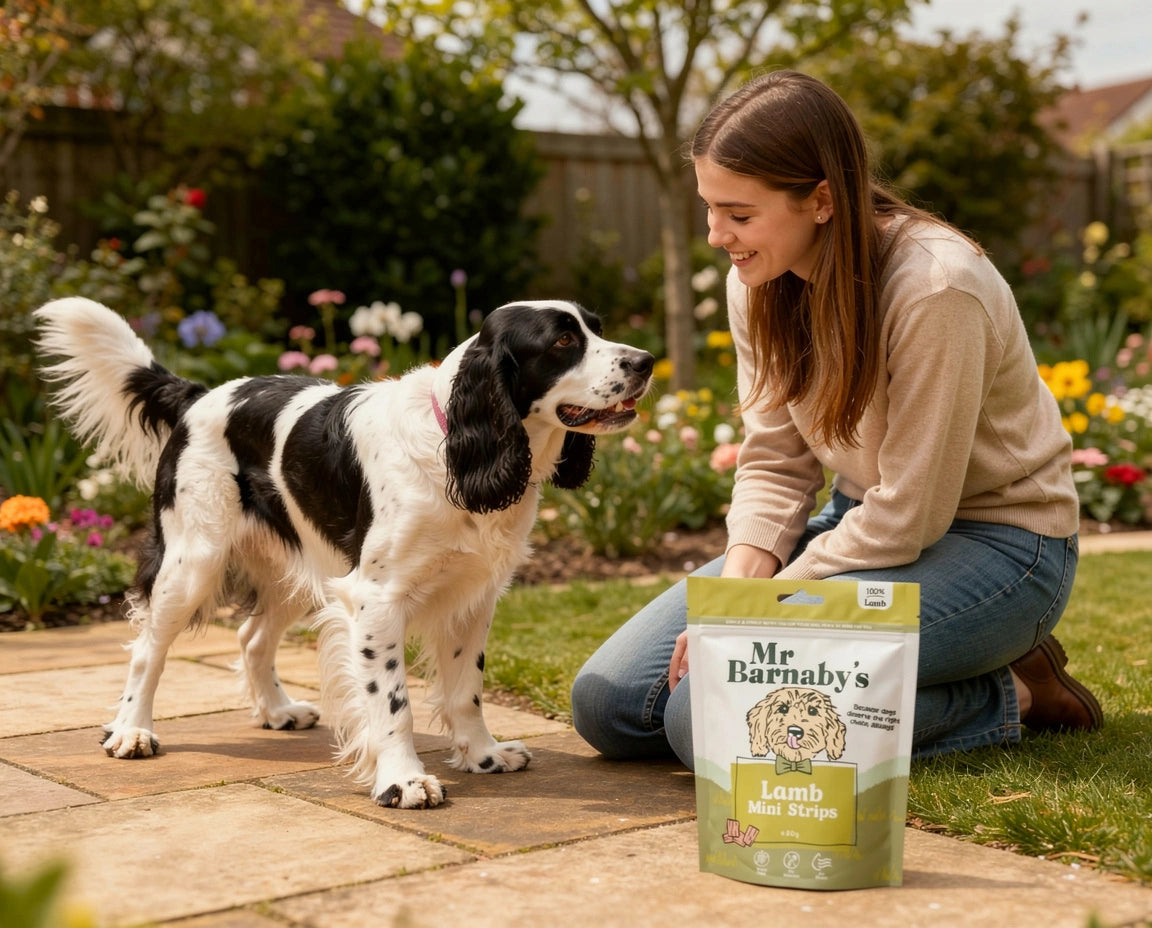 Natural Lamb Dog Treats – Air-Dried Mini Strips 80g