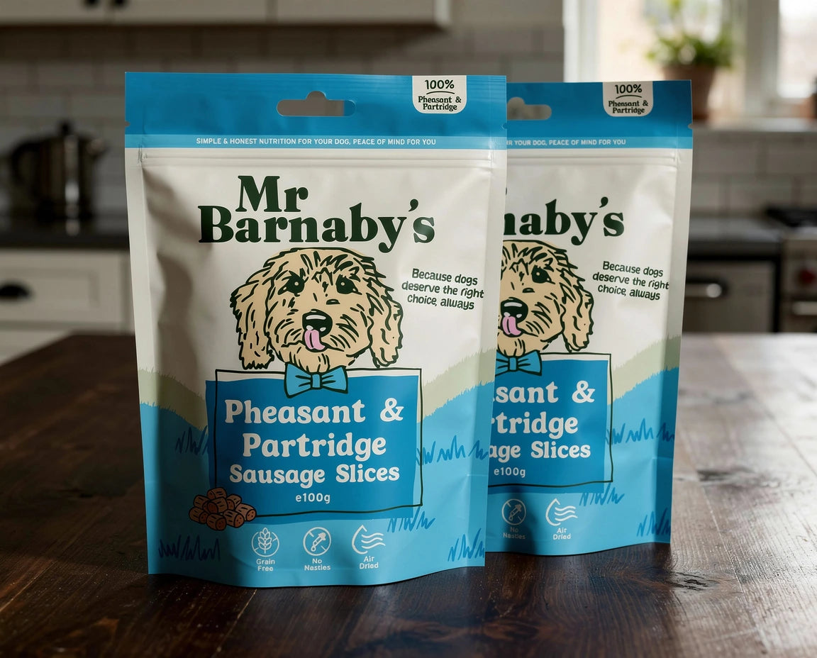 Natural Partridge & Pheasant Dog Treats – Air-Dried Slices 100g