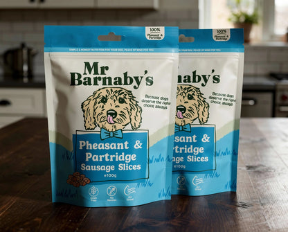 Natural Partridge & Pheasant Dog Treats – Air-Dried Slices 100g