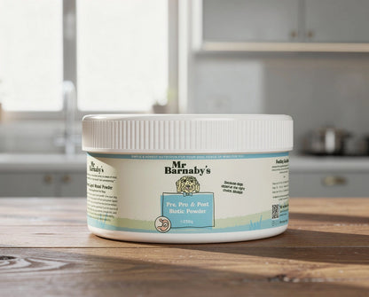 Prebiotic Probiotic Postbiotic Powder for Dogs – Gut Health Supplement 250g