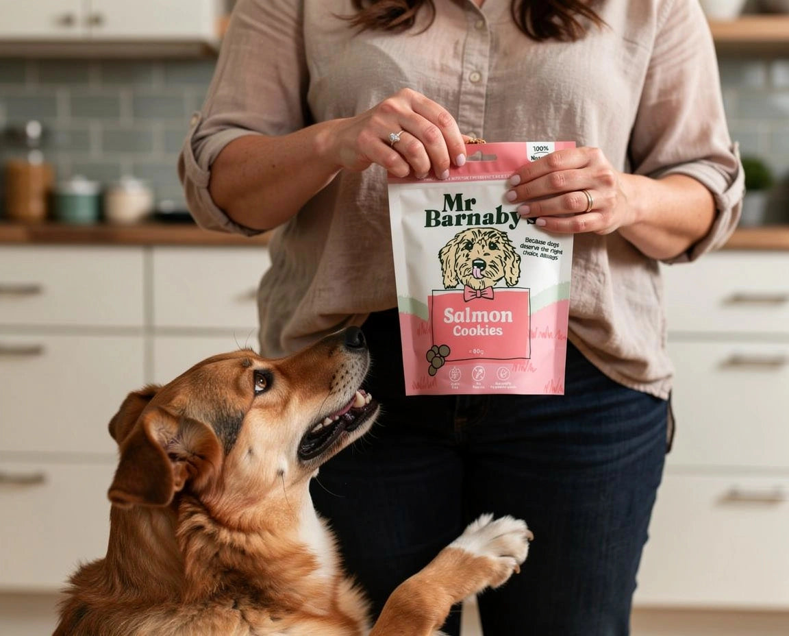 Natural Salmon Dog Treats – Grain Free Cookies 80g