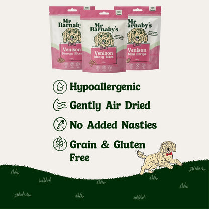 Natural Venison Dog Treats – Air-Dried Training Rewards