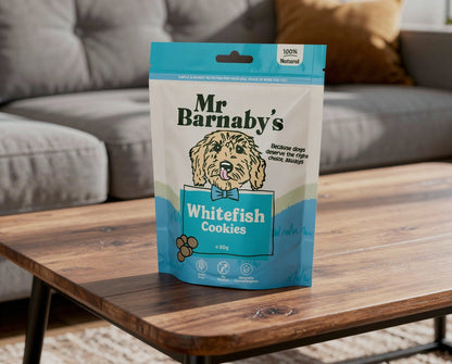 Natural Fish Dog Treats – Grain Free Cookies 80g