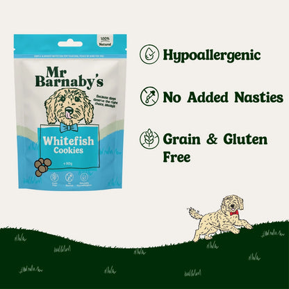 Natural Fish Dog Treats – Grain Free Cookies 80g