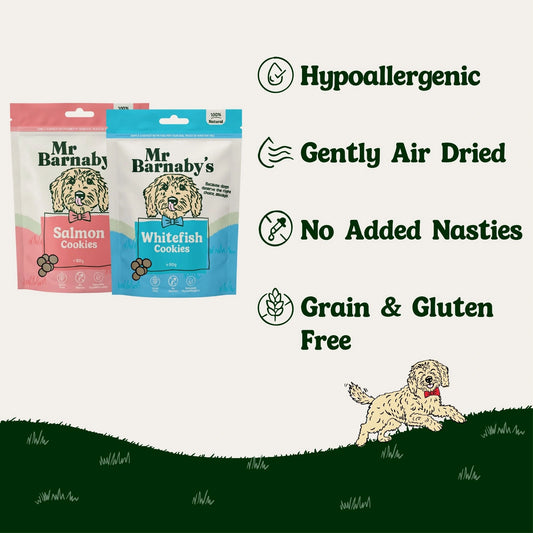 Natural Fish Dog Treats – Grain-Free Crunchy Cookies
