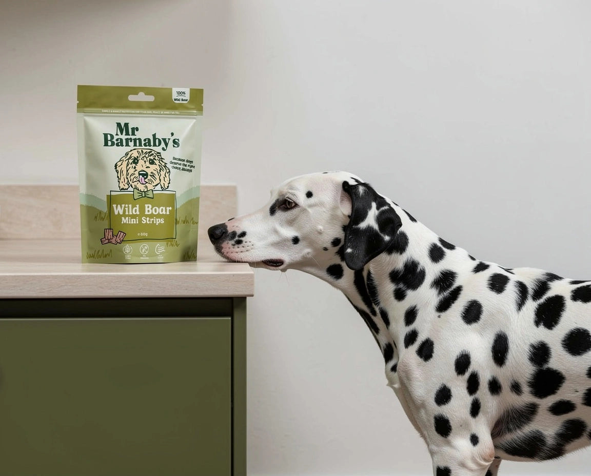 Natural Wild Boar Dog Treats – Air-Dried Mini Strips 80g