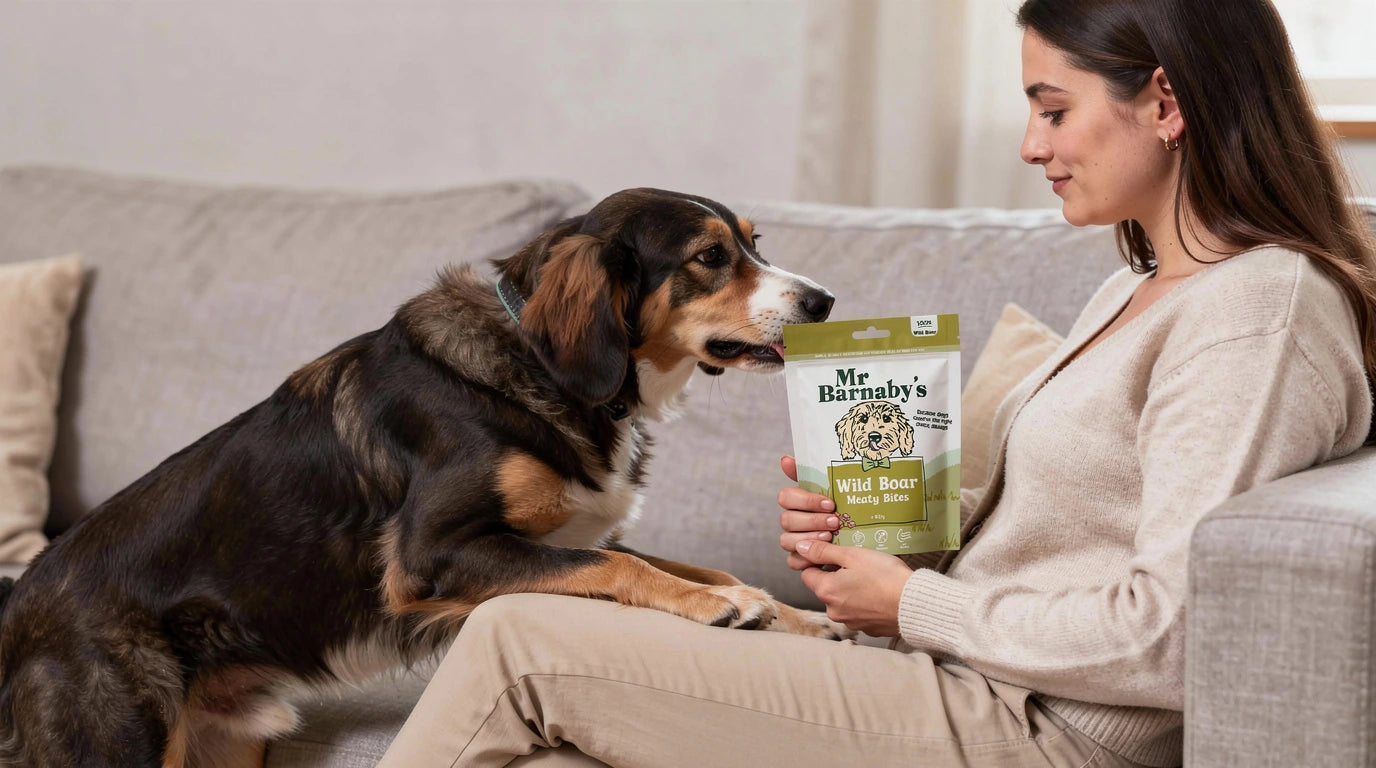 Natural Wild Boar Dog Treats – Air-Dried Training Bites 80g